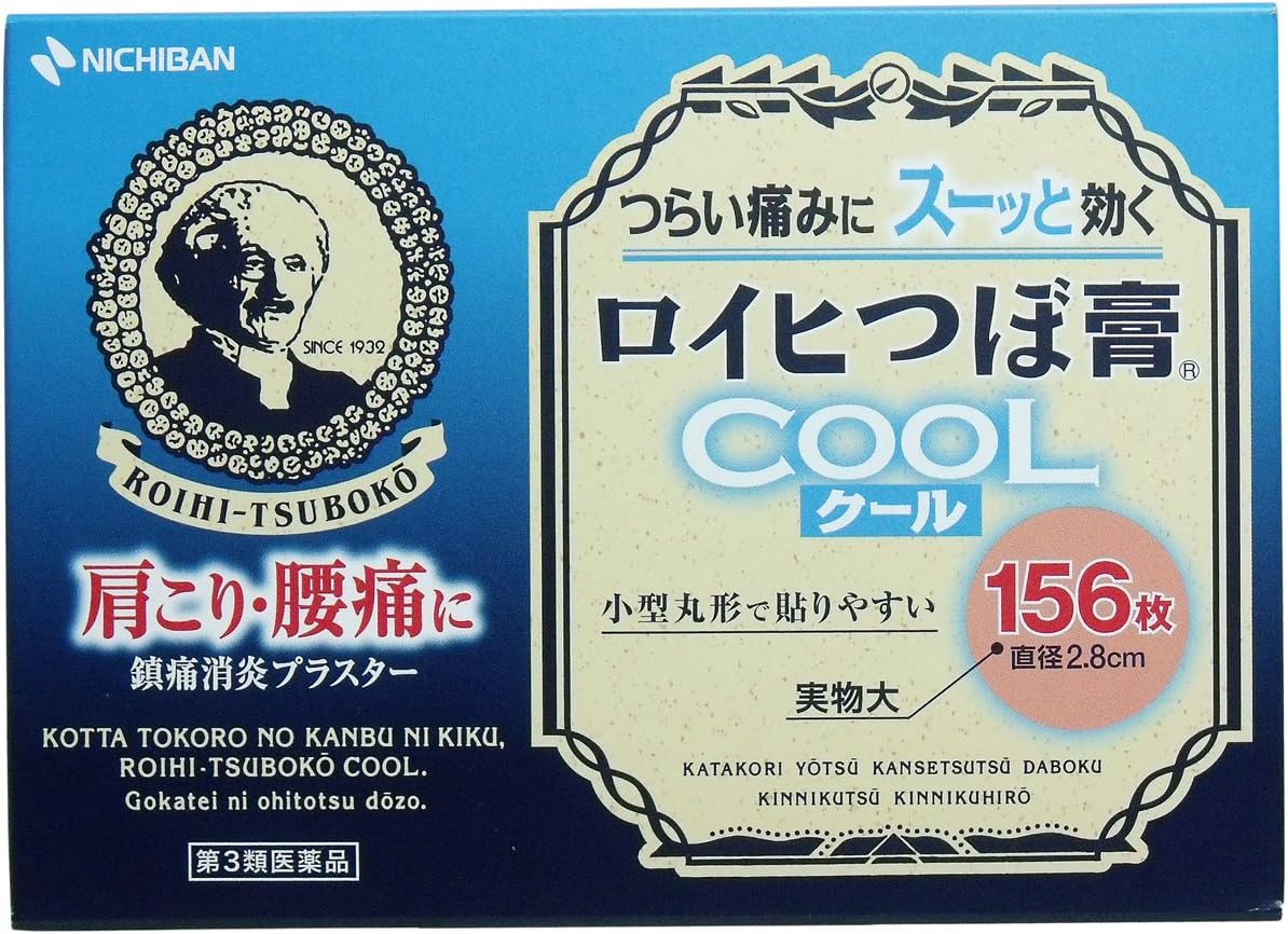 Roihi-tsuboko Pain Relief Patches 156 Patches Cool Type