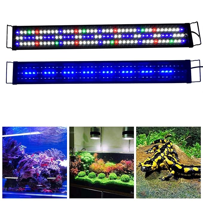 Super Bright LED Aquarium Light Fits Coral Fish Plant Saltwater