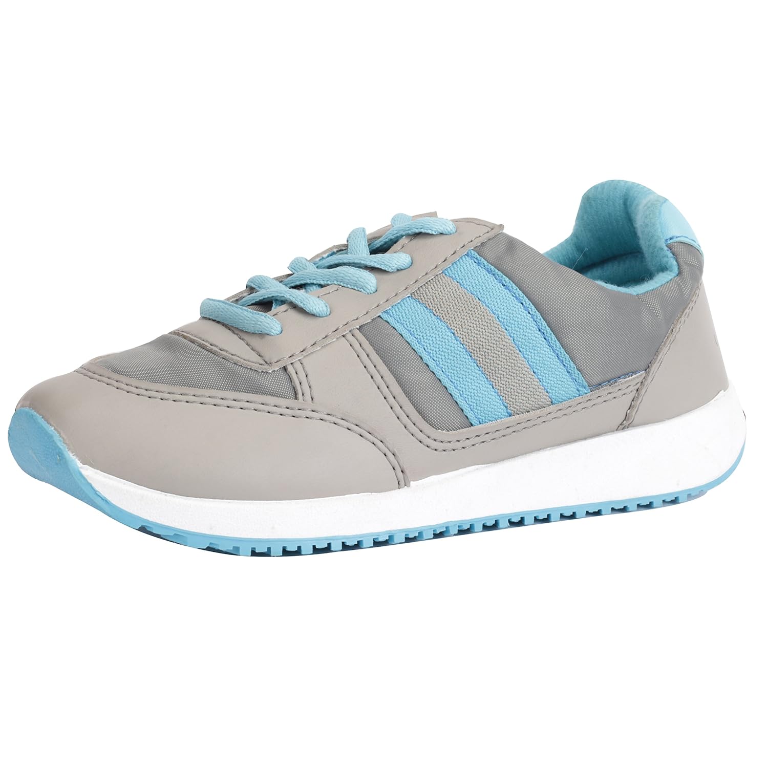 goldstar running shoes for women (grey, blue)