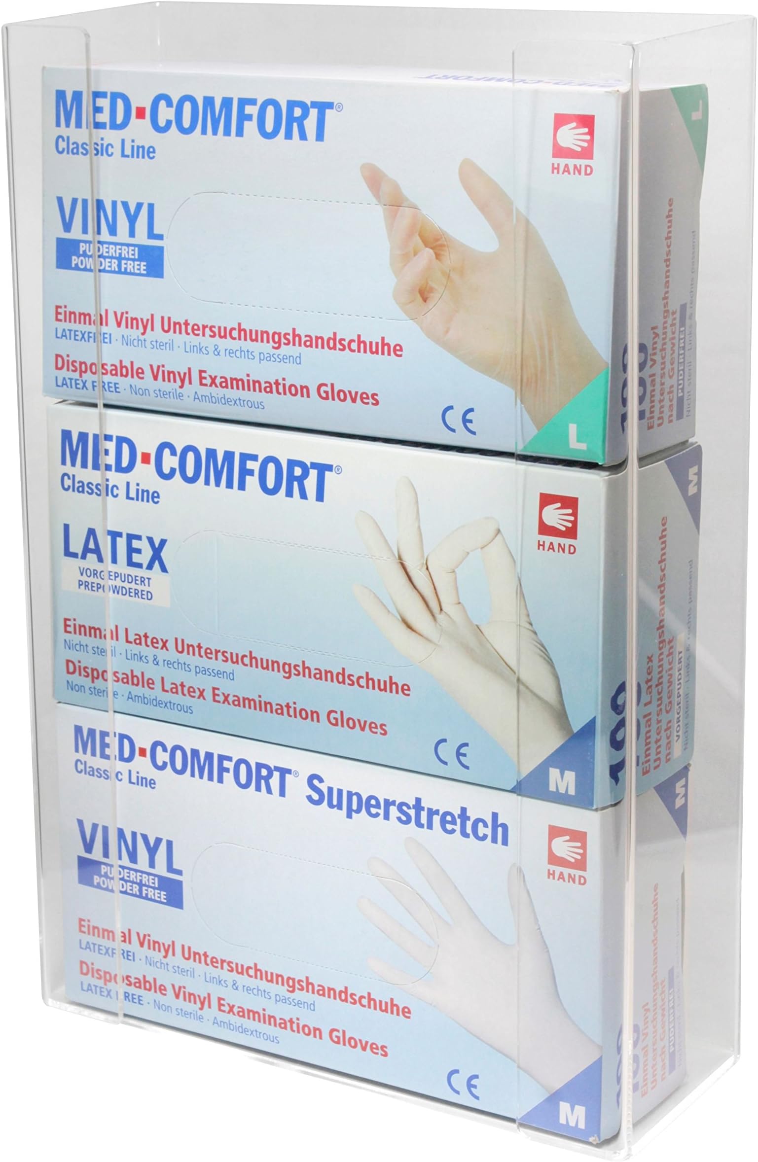 Holder for 3 Boxes of Examination Gloves Acrylic