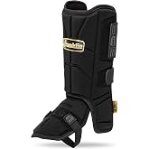 Franklin Sports Baseball + Softball Leg Guard - PRT Series Adult - Protective Leg + Ankle Guard + Toe Plate - One Size