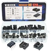 60pcs NE555P IC Pulse generators+60 DIP-8 IC sockets Precision timers | NE555 IC Pulse generators Single and Double Poles+60 DIP-8 IC sockets A Total of 120