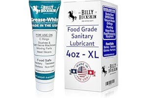 BILLY BUCKSKIN HOME & BEAUTY Grease-Whiz Food Grade Grease Lubricant 4oz - Lubricate Ice Cream, Slushee Machine, Beer Kegs, Pools, O Rings - Food Grade Lubricant for Commercial & Domestic Use by Billy Buckskin