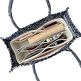 Premium Purse Organizer compatible with Book Tote Mini/S/M/L Bag Organizer — Perfect Fit, Durable Quality Felt, Full Coverage No Bulking, 24+ Shades (For Large Book Tote, Brown)