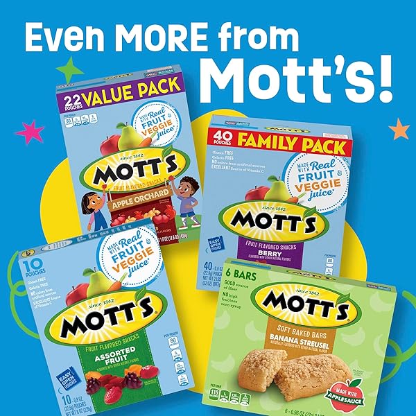 MOTT’S FRUIT FLAVORED SNACKS, HALLOWEEN TREATS, ANIMALS ASSORTED FRUIT, GLUTEN FREE SNACK, FAMILY PACK, 40 CT, 32 OZ