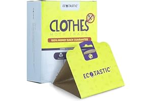 ECOTASTIC Clothing Moth Traps - 11 Count - Foldable Moth - Eco-Friendly Hassle Control - Pheromone Technology - Closet Mothballs - Wood/Carpet/Clothes