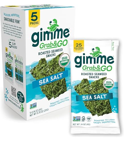 Amazon.com: Gimme Seaweed Organic Premium Roasted Seaweed Snacks