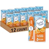 Crystal Light Powdered Drink Mix, 60 Pitcher Pkts, Classic Orange | Zero Sugar &amp; 5 Calories, Made with Natural Flavors, Each Pitcher Makes 2 Quarts, Great for Guilt-Free