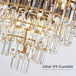Aixialin 10-Light Large Crystal Chandelier
