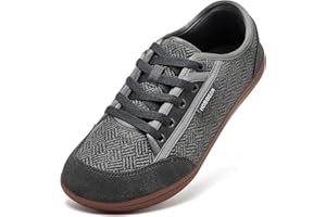 HOBIBEAR Barefoot Shoes for Women Men Zero Drop Sole Wide Toe Box Walking Sneakers