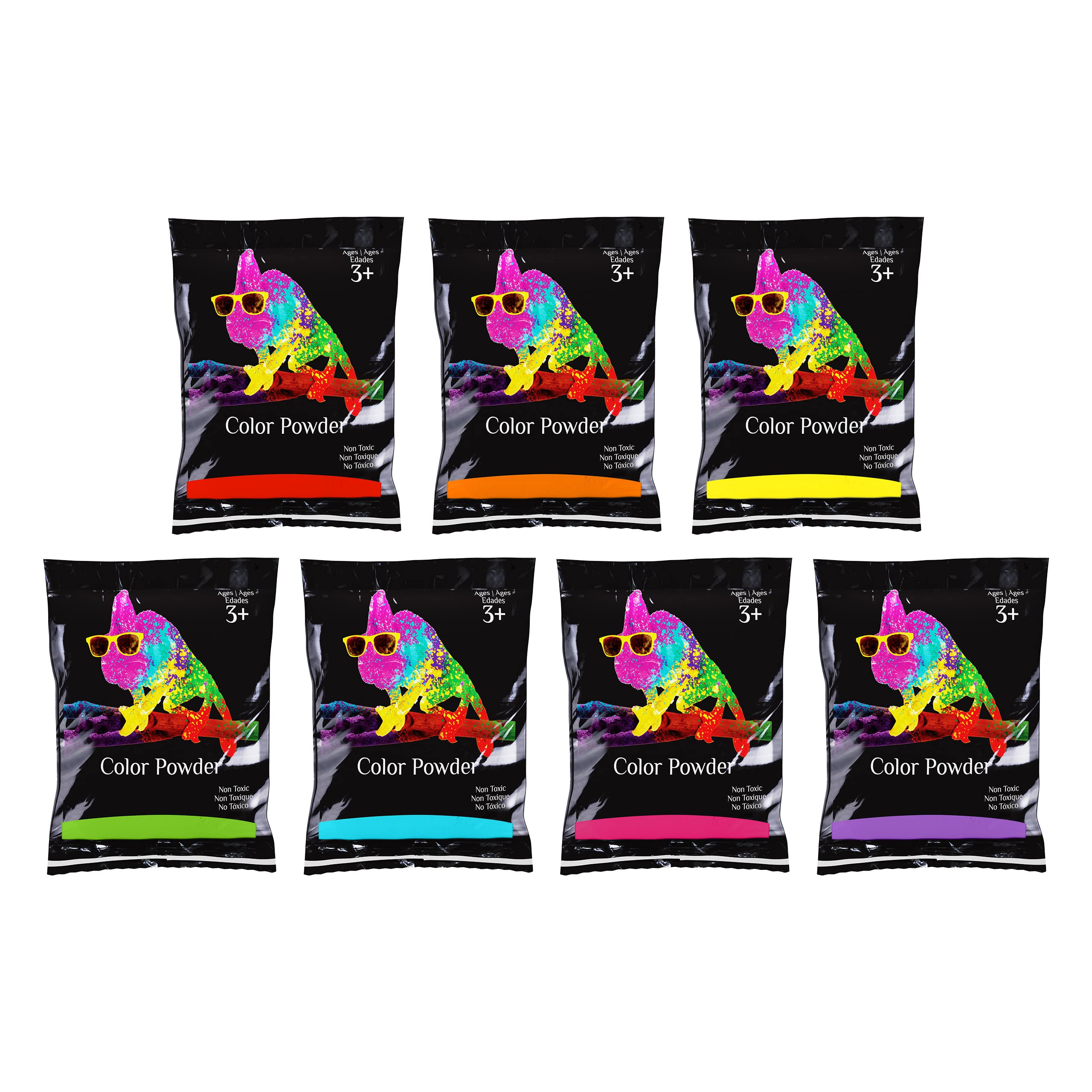 Chameleon Colors Rainbow Color Powder Packets, 7