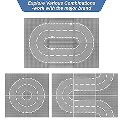 6 Pack Road Base Plates for Building, Compatible
