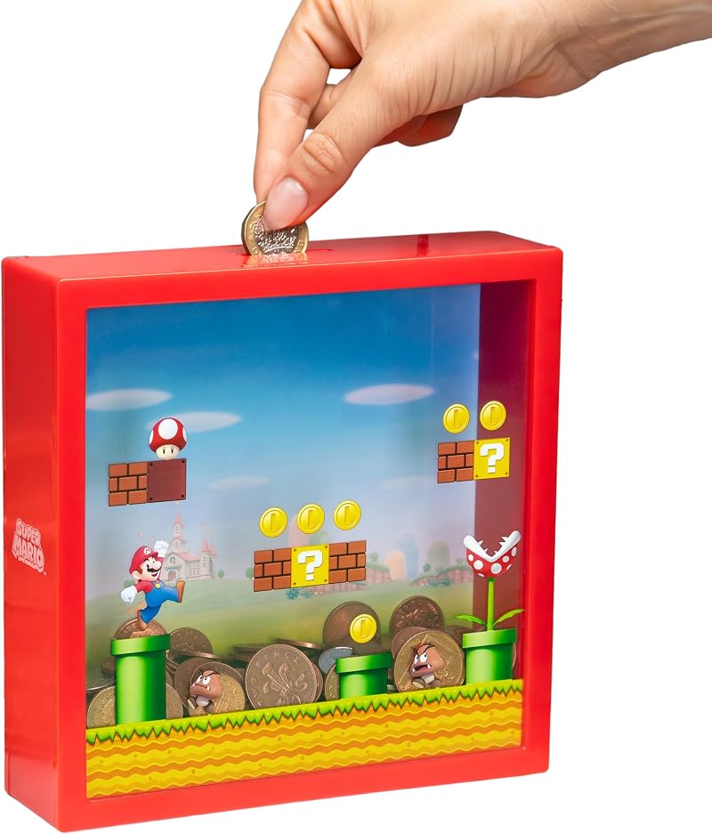 Paladone Super Mario Money Box Officially Licensed 18cm Piggy Bank