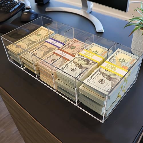 Acrylic Locking Currency Tray With 300 Currency Barbados | Ubuy - View #3