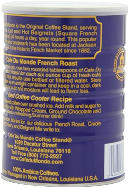 CAFE DU MONDE COFFEE, FRENCH ROAST, 13 OUNCE (