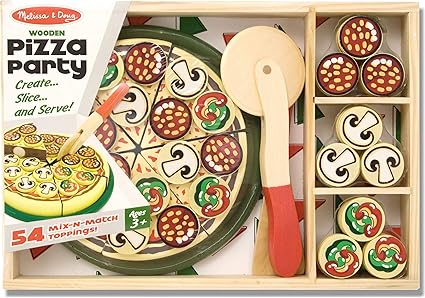 melissa and doug wooden pizza party