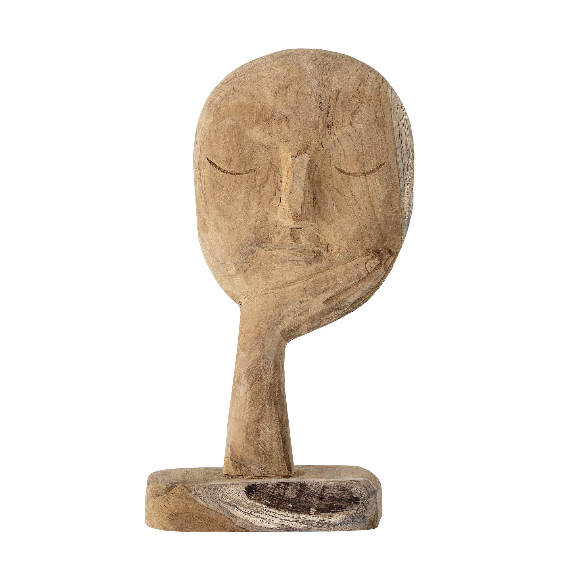 Bloomingville Decorative Head, Natural, Recycled Wood, 35 cm