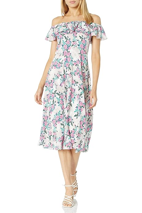 betsey johnson pebble crepe midi dress