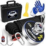 1000lbs Fishing Magnet Kit with Case, 3.54inch