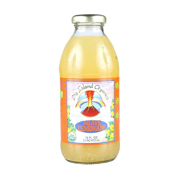 BIG ISLAND ORGANICS ORGANIC LEMOANDE WITH AGAVE, 16 FZ