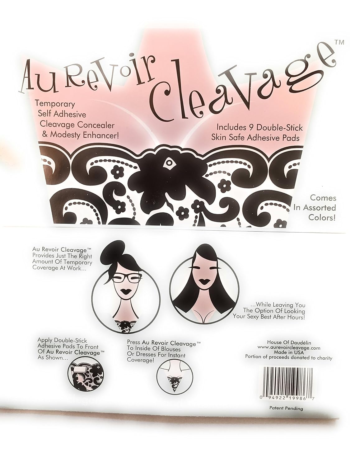 Buy House Of Daudelin Cleavage Cover Up Aurevoir Cleavage At Amazon In