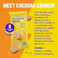 Mavericks Sandwich Crackers Cheddar - Cheese Filled