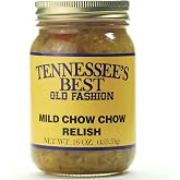 Tennessee&rsquo;s Best Mild Chow Chow Relish &ndash; Southern Sweet &amp; Tangy Pickled Vegetable Relish, Small Batch, No Preservatives