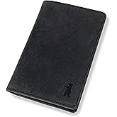 BERLINER BAGS Vintage Genuine Leather Card Holder Porto, Slim Bifold Wallet, RFID Wallet for Men and Women - Dark Grey