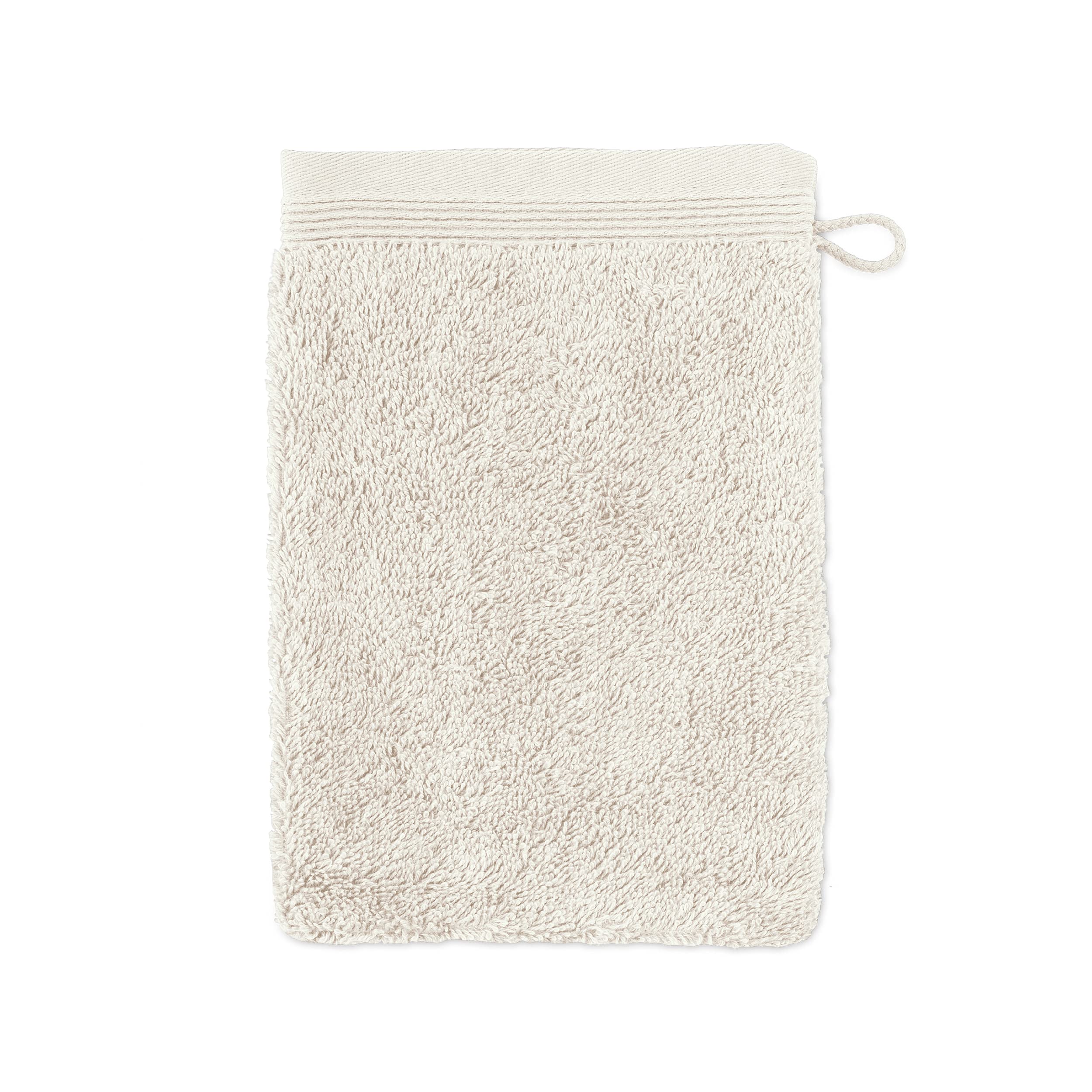 Möve Superwuschel wash glove 15 x 20 cm made of 100% cotton, nature