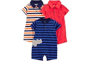 Simple Joys by Carter's baby-boys 3-Pack Rompers Romper