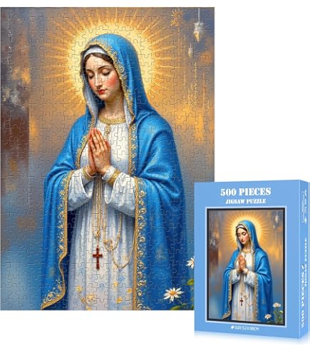 Amazon.com: La Virgen de Guadalupe Picture Religious Jigsaw Puzzle