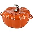 staub La Cocotte Special Shape 40511-555 Pumpkin Cocotte 5.1 inches (13 cm) Ceramic Heat Resistant Storage Container, Microwave Safe