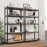 SONGMICS 5-Tier Steel Shelving Unit 875 kg 40 x 90 x 180 cm Black GLR040B01 view 7