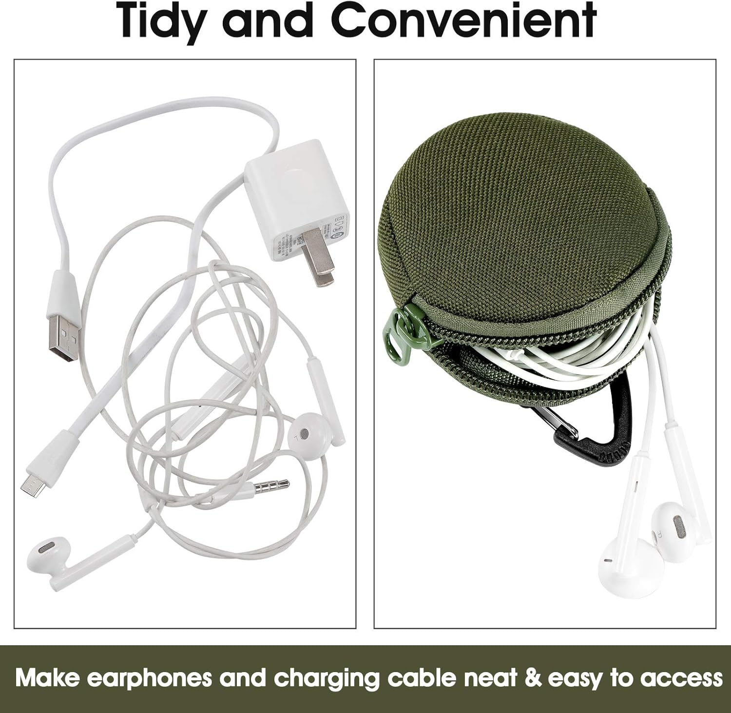 Weewooday 4 Pieces Tactical Pouch Accessories Small Round Pouches with Triangle Buckle Zipper Tactical Bag Case Military Gear Small Bags for Camping Hunting Shooting (Army Green) : Sports & Outdoors