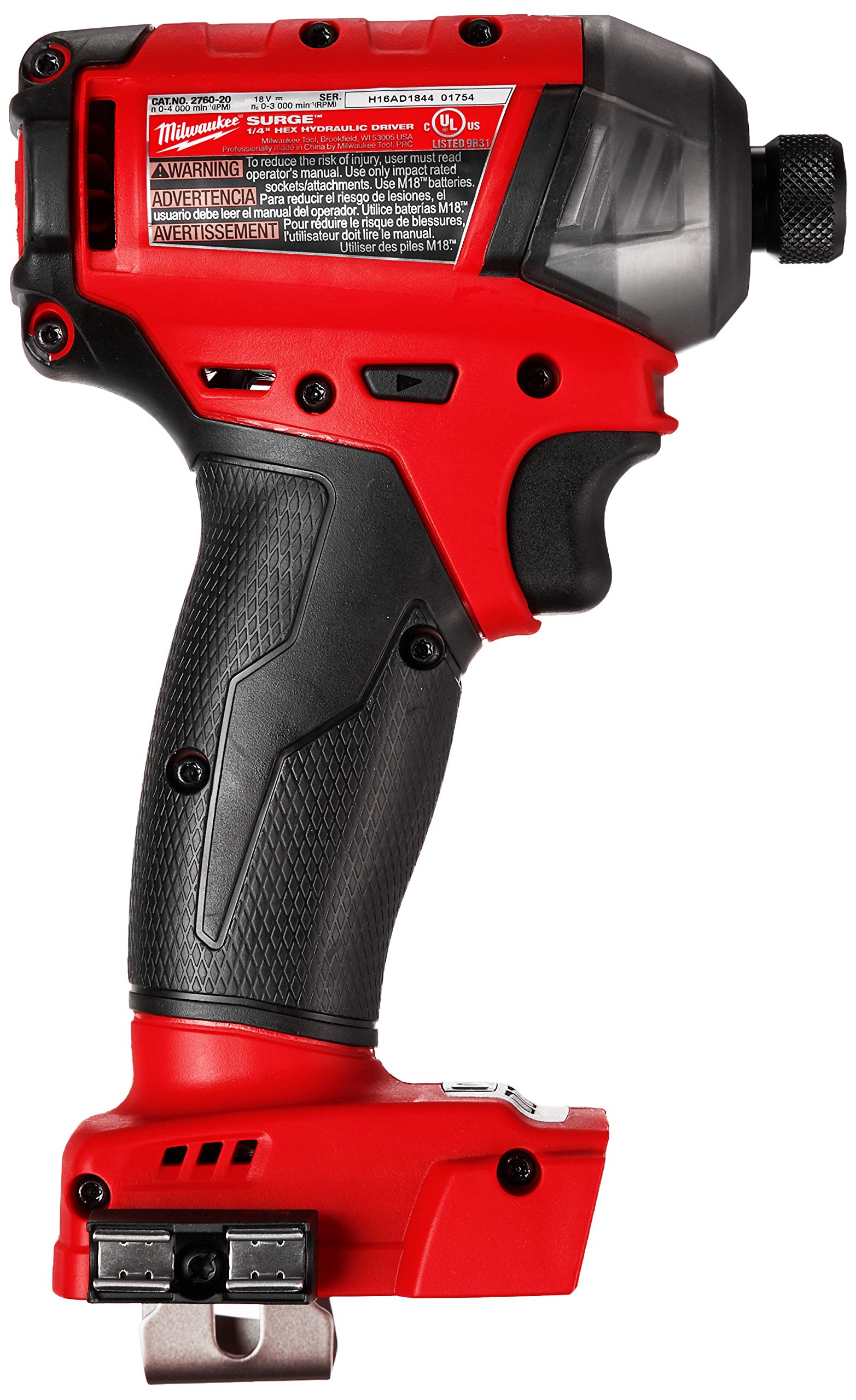 MILWAUKEE ELEC TOOL 2760-20 M18 Fuel Hex Hydraulic Driver, 1/4"