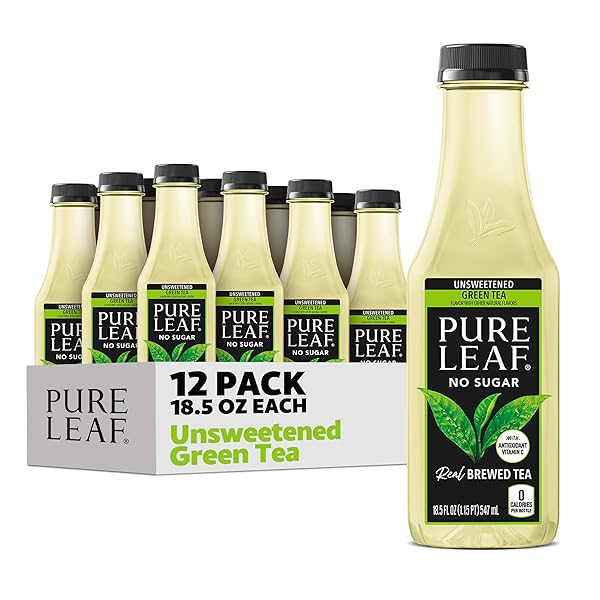 PURE LEAF ICED TEA, UNSWEETENED GREEN TEA, 18.5...