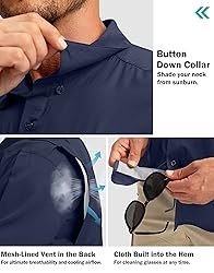 Men's Fishing Shirts with Zipper Pockets UPF