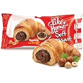 Like Home XL Chocolate Hazelnut Cream Filled Soft Croissant, Breakfast Pastry for Kids and Adults, Ready to Eat On the Go Snack, Trans Fat Free, 2.18 Oz (Pack of 6)