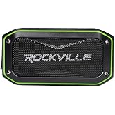 Rockville Rock Anywhere Waterproof Portable Bluetooth Speaker with TWS | Stereo Linking, IPX7, 30-Hour Battery, Dual Passive Radiators, SD/Aux, Bike Mount Included, 20W Peak