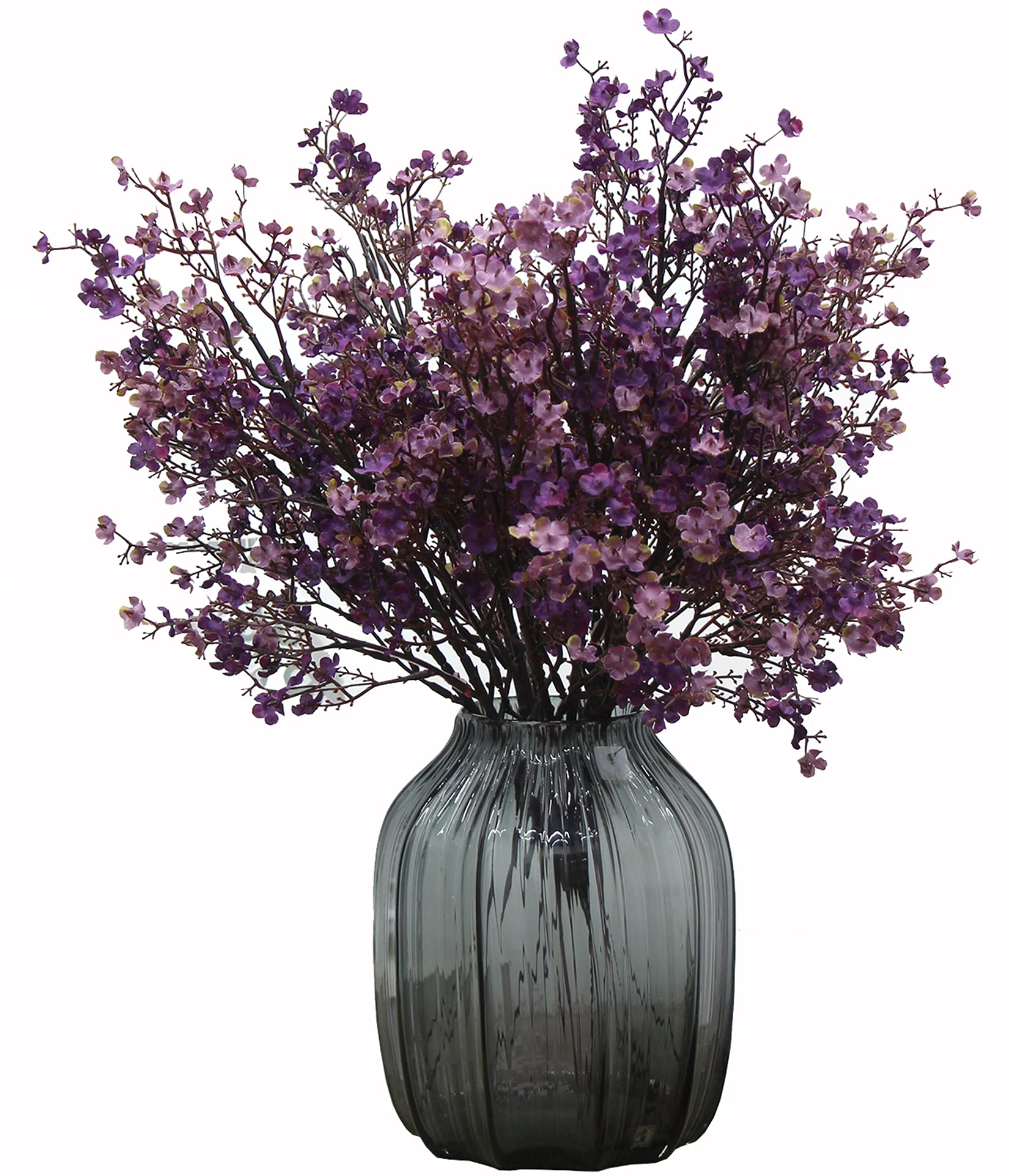 Photo 1 of (see all images) JAKY-Global Babys Breath Fabric Cloth Artificial Flowers 12 Bundle European Fake Silk Plants Farmhouse Decor Wedding Party