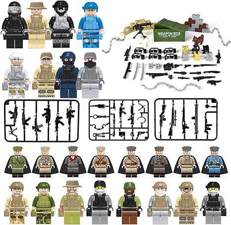 Amazon ミニフィギュア ミニフィグ 24体セット レゴ対応 互換 24体 ブロック おもちゃ