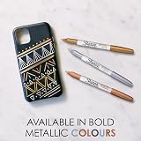 Sharpie Metallic Permanent Marker Fine Silver 1 Count view 2