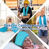 Sukeen Cooling Towel 40x12in Soft Breathable Neck Head Yoga Golf Gym view 9