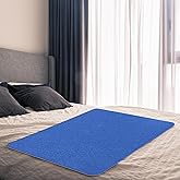 SmoothNovelty Couples Waterproof Mat Lover Reusable Stainproof Blanket Quiet Easy Use Towel Protector for Adult Multi Functional Bed Sheets Couple Messy Play Pleasure Comfort (Blue,54 x 34 Inch)