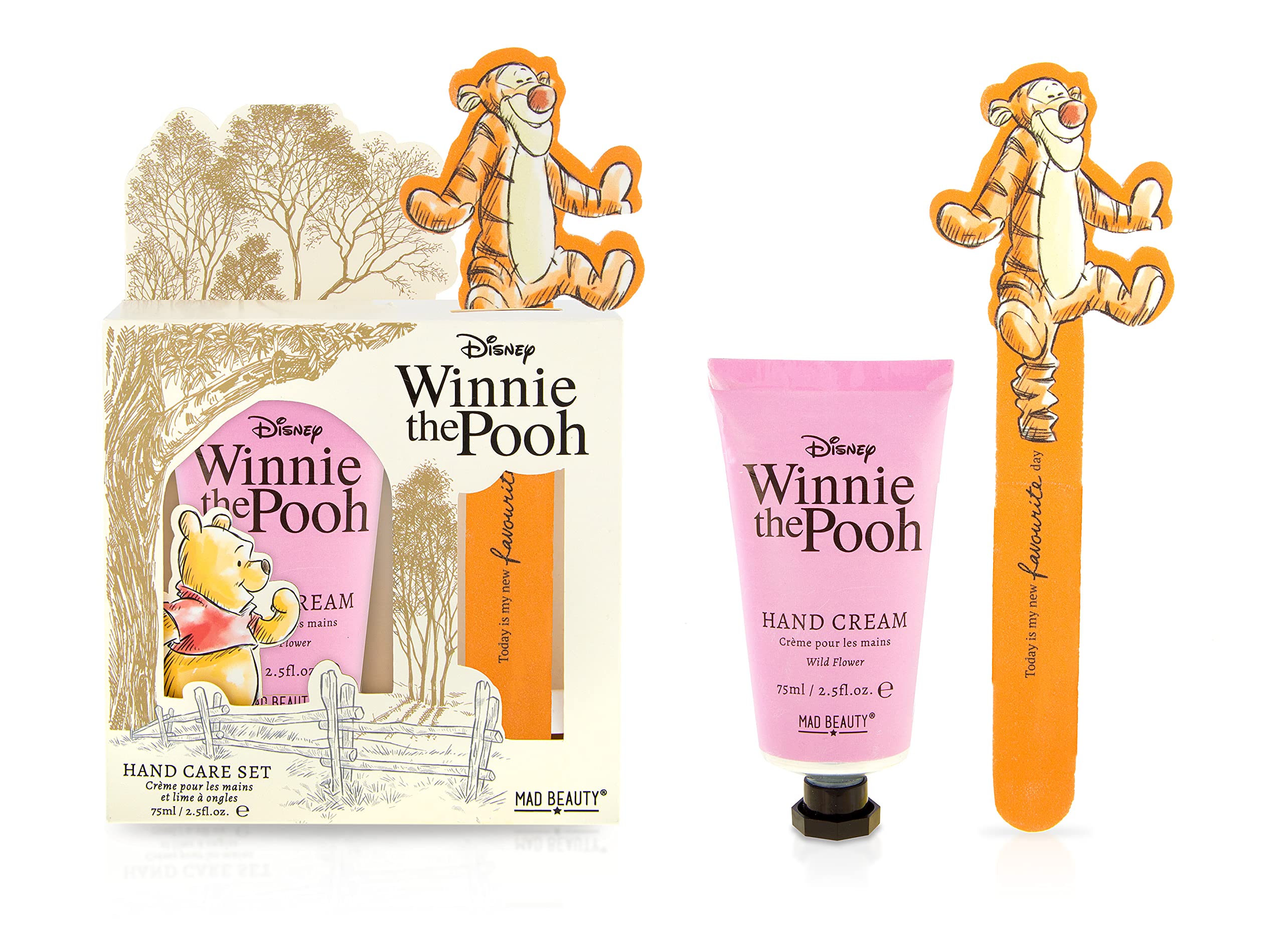 Winnie The Pooh Hand Cream & Nail File, Hand Care Set | Mad Beauty | Fun Cute Disney Gift Box, Tigger, Self-care, For Women, Girl