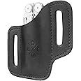 1791 EDC Multitool Sheath, Leather Case Pouch for Belts - Compatible with Full Size Leatherman, Gerber, SOG and Similar Sized Multitools - Canted, Easy Slide, Black
