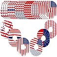 Mixweer 24 Pcs Adhesive Patches Compatible with Dexcom G7 Sweatproof Pre Cut Adhesive Tape US Flag CGM Sensor Patches for Continuous Glucose Monitor Protection