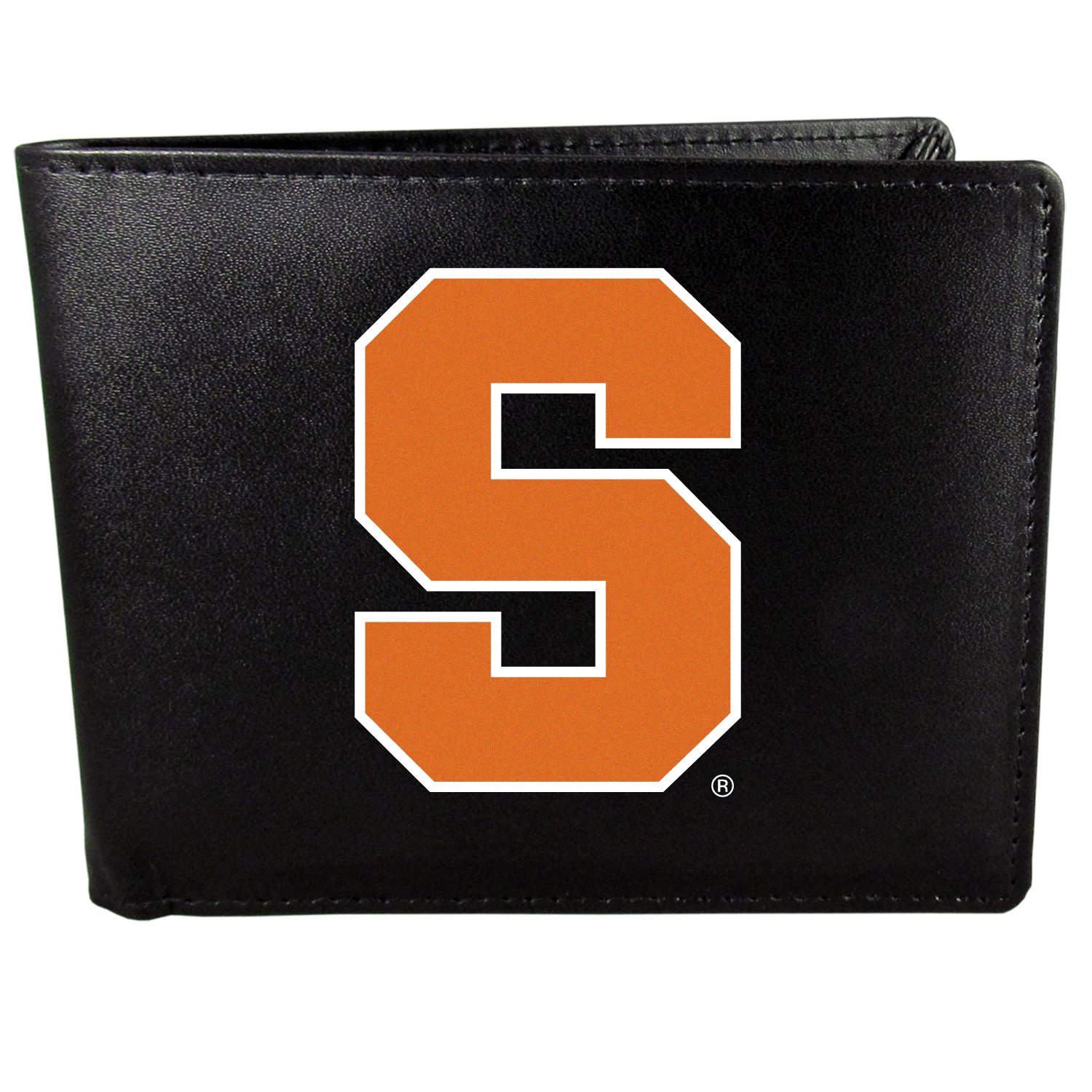 Siskiyou NCAA Sports Mens Syracuse Orange Bi-fold Wallet Large Logo One Size Black