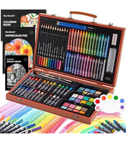 Amazon.com: Nicole 79 Piece Studio Art & Craft Supplies Drawing