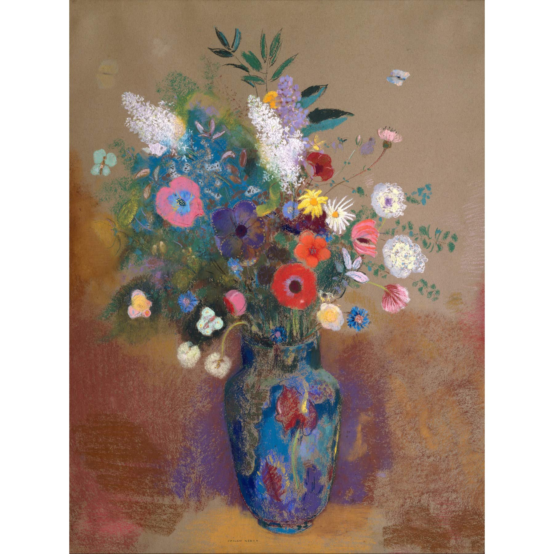 Flowers Odilon Redon Large Wall Art Print Canvas Premium Poster